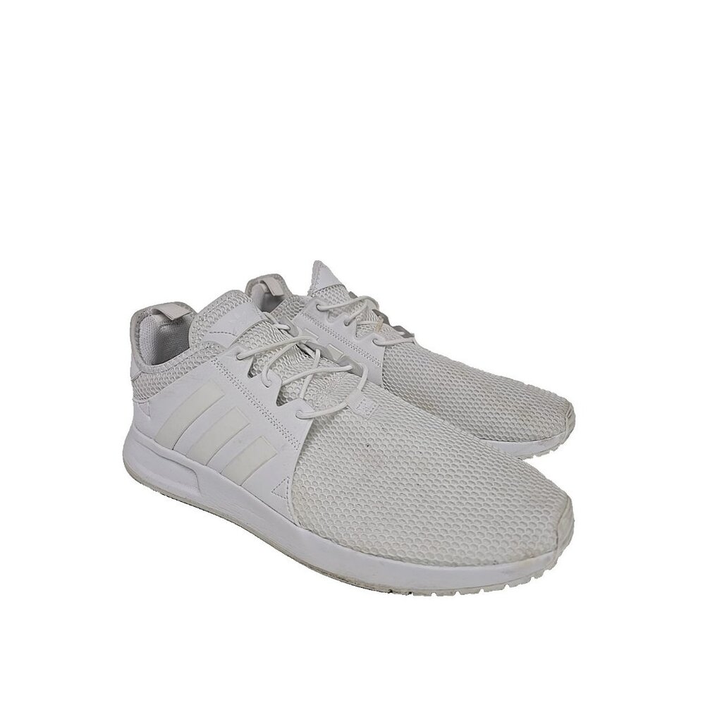 adidas Men's GX3008 X PLR Running Shoe Triple White Size 14M